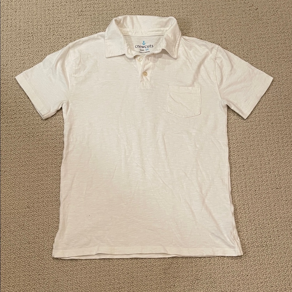 Crewcuts Kids Cream Polo Shirt